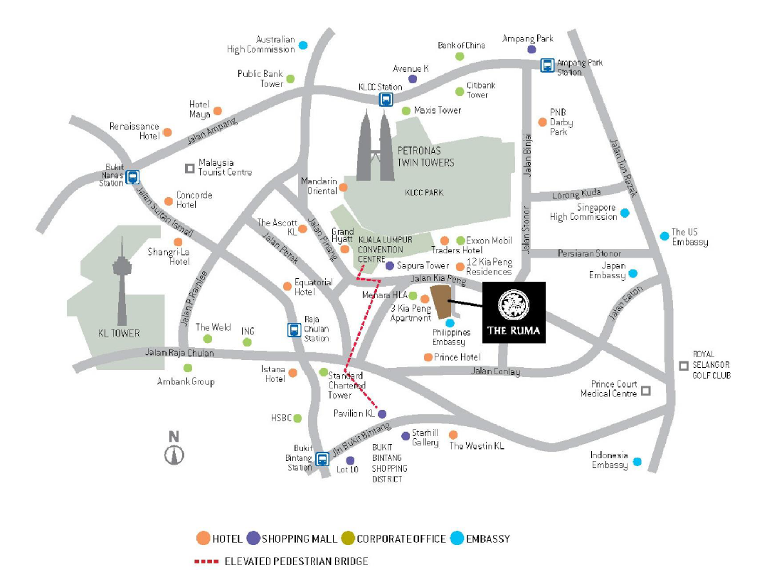 The Ruma Hotel and Residences Location Map